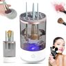 HOBIVA Electric Makeup Brush Cleaner, 2 In 1 Electric Makeup Brush Cleaner & Organizer, Remove Makeup Residue, Deeply Clea, For All Size Makeup Brush