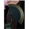 MMRTDJDR Originele titel: Chinese Fan Folding Fan Japanse Fan Folding Hand Folding Fan Kimono Fan Real Silk Female Fan Small Flower Carved Gradient Blank Fan Paper Fan Hand Folding Fans Decoratief