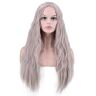 GGOII BGHJUE Gray Corn Long Curly Hair In The Wave Wig For Women Daily Cosplay Dress (Color : Gray)-Gray