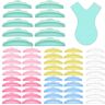 ATOMUS 60PCS Eyelash Perming Silicone Pads Eyelash Lift Perming Curler Shield Pads with 10PCS Y Shape Eyelash Brush