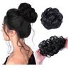 zhengzhong17 Dagelijks gebruik, Messy Bun Haar Stuk Dikke Opgestoken Elastische Scrunchies Rommelige Synthetische Golvend Haar Extensions Opgestoken Chignon Paardenstaart Haarstukjes,Opgestoken haarbroodje voor d