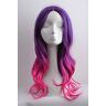 GUANBBD Wachter van de Galaxie Gamora Cosplay Pruik Purle Gradient Hair Zoe Saldana Cosplay Pruik Rollenspel Kostuums One Size Elma