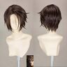 XINYIYI Final Fantasy FF8 Squall Leonhart Short Brown Heat Resistant Hair Cosplay Costume Wig + Free Wig Cap