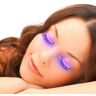 LIQS Licht op Eyeliner Eyelash Stickers, LED Licht Valse Eyelashes, Nep Eyelashes Shining Charming Eyelid Tape (3 Paar, Paars)