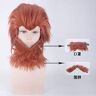 Pruik voor reis naar het West: The Return of the Monkey King Monkey King Brown Wig Bib Pruik Volledige Set