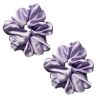 ELicna 2 Pcs Silk Scrunchies,Elastic Silk Scrunchies No Damage,Sleepy Tie for Women and Girls,Large Silk Scrunchies for Non Slip,Satin Scrunchies for Any Hair