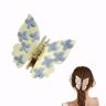 ELicna Butterfly Acetate Hair Claw Clips, 3D Butterfly Hair Clips for Long Hair, Butterfly Hair Pins Decorative for Thick Hair, Cute Butterfly Clamps for Women, Butterfly Clamps for Hair Styling Accessories