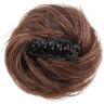 XUJUAN-0227 Rommelige broodjes van mensenhaar Vrouwen Klauw clip Haar Broodjes Synthetisch Krullend Chignon Ombre Klauw Haar Rommelige Broodjes Opgestoken klauw Clip In Haarstukje for vrouwen Broodje haarstuk(Col