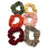 Allsorts Set van 6 katoenen scrunchies, kleine scrunchies, haarelastiekjes voor dames en meisjes, scrunchies