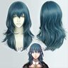 XINYIYI Fire Emblem ThreeHouses Wig Byleth Long Cosplay Hair Role Play Wig+Free Wig cap