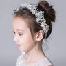 IYOU Prinses witte bloem hoofddeksel parel haarjurk kristal bruid bruiloft haaraccessoires voor meisjes