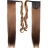 Seprendi 60 cm lang steil clip-in haar staart nep haar paarden staart haarstukje met haarnaalden synthetische haarstaart haarextensies 4/30#