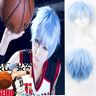 YHWW Anime Kuroko geen Mand Tetsuya Kuroko Cosplay Pruik 30 cm Korte Blauw Synthetisch Haar Cosplay Pruiken + pruik cap One Size FQ0043