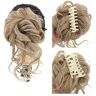 MIROOOO Haarchignon voor Dames 1 Pack Rommelig Krullend Broodje Broodje Uitbreiding Krullend Golvend Synthetisch Broodje Haar Stuk Klauw Clip Broodje Broodje for Vrouwen Broodje Haar Clip Rommelig Knotje Haar