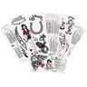 Tattoodrucker 10 x volledige Amy Winehouse Tattoo Set 13 motieven op 4 kaarten Carnaval Cosplay (10)