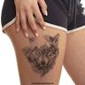 Tattoodrucker Wolf Tattoo XL Arm Tattoo in zwart HB845