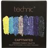 Technic Captivated Pressed Pigments Oogschaduw Blauw, Groen