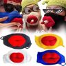 TiLLOw Sausage Mouth Hand Knitted Mask,Funny Face Cigarette Holder Mask,Funny Thick Lips Face Mask with Cigarette (4 pcs)
