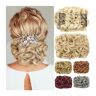 Generic Messy Bun haarstuk Messy Bun Scrunchie Chignon Haarstukje Synthetische haarstukken Curly Chignon Bun Extension Kammen in Messy Bun haarstuk voor vrouwen Bun haarstukken voor vrouwen (Color : 1)