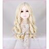 EQWR Wig for Alice in Wonderland 2 witte koningin cosplay pruik meisje wit lang blond krullend koningin stijl haar halloween cosplay pruik kinderen witte koningin pruik