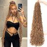 MLETULIPS 30 Inch 6 Bundles Soft Locs Crochet Hair Faux Locs Crochet Hair Pre-Looped Soft Goddess Locs Curly Wavy Crochet Braids for Women (30inch, 27#)
