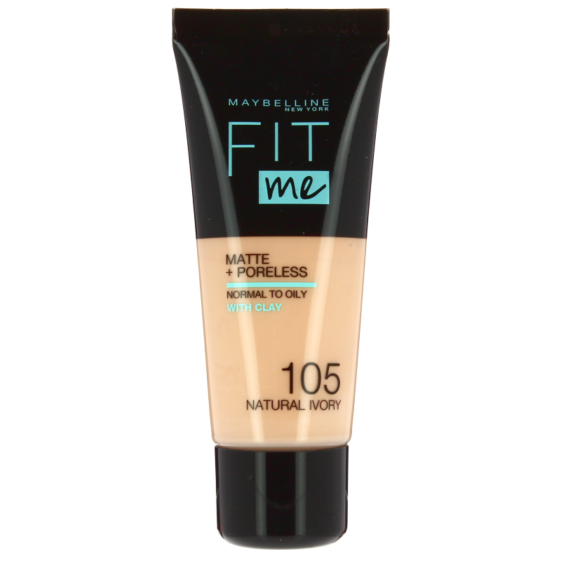 Maybelline Fit Me Matte & Poreless Foundation 105 Natural Ivory 30 ml Foundation