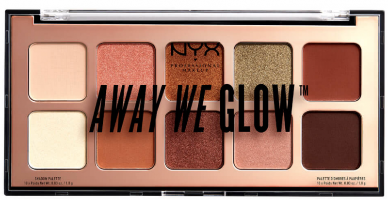 NYX Away We Glow Shadow Palette Hooked On Glow 21 g Oogschaduw