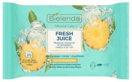 Bielenda Fresh Juice Micellar Care Wipes Pineapple 20 st Make-up Remover