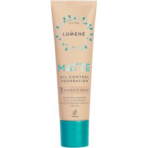 Lumene Matte Oil-Control Foundation SPF20 1 Classic Beige (30 ml)