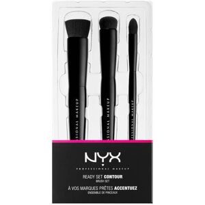 NYX Ready Set Contour Brush Set   3 stk.