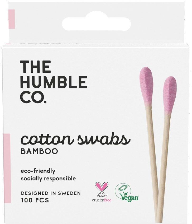 The Humble Co. The Humble Co Humble Natural Cotton Swabs Purple 100pcs