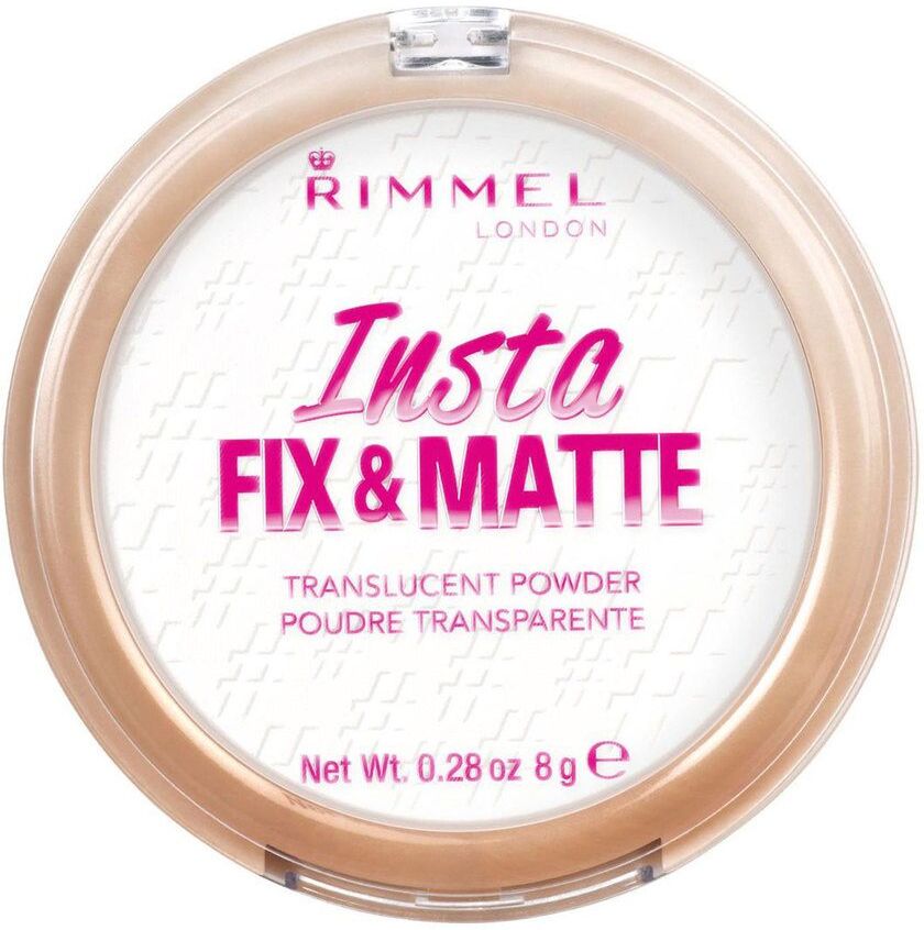 Rimmel London Insta Fix And Matte Powder #001 Translucent 8g