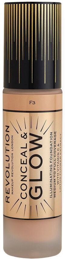 Makeup Revolution Conceal & Glow Foundation F3 23ml