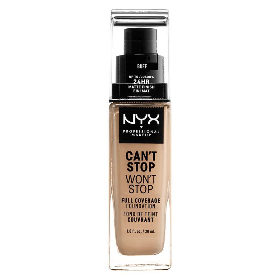 NYX Professional Makeup Can't Stop Won't Stop Full Coverage Foundation Buff 30ml