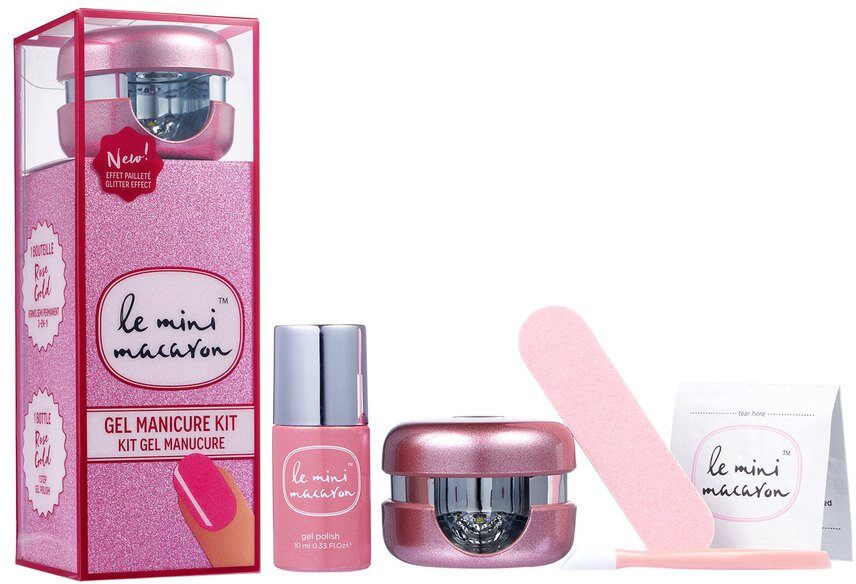 Le Mini Macaron Manicure Kit Rose Gold