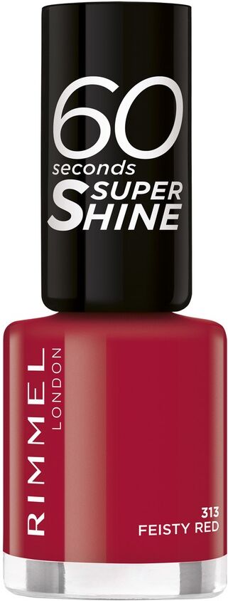 Rimmel London 60 Seconds Super Shine 313 Feisty Red 8ml