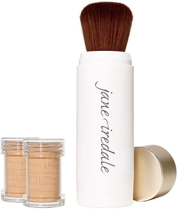 Jane Iredale Amazing Base Refillable Brush Suntan 2x Refills