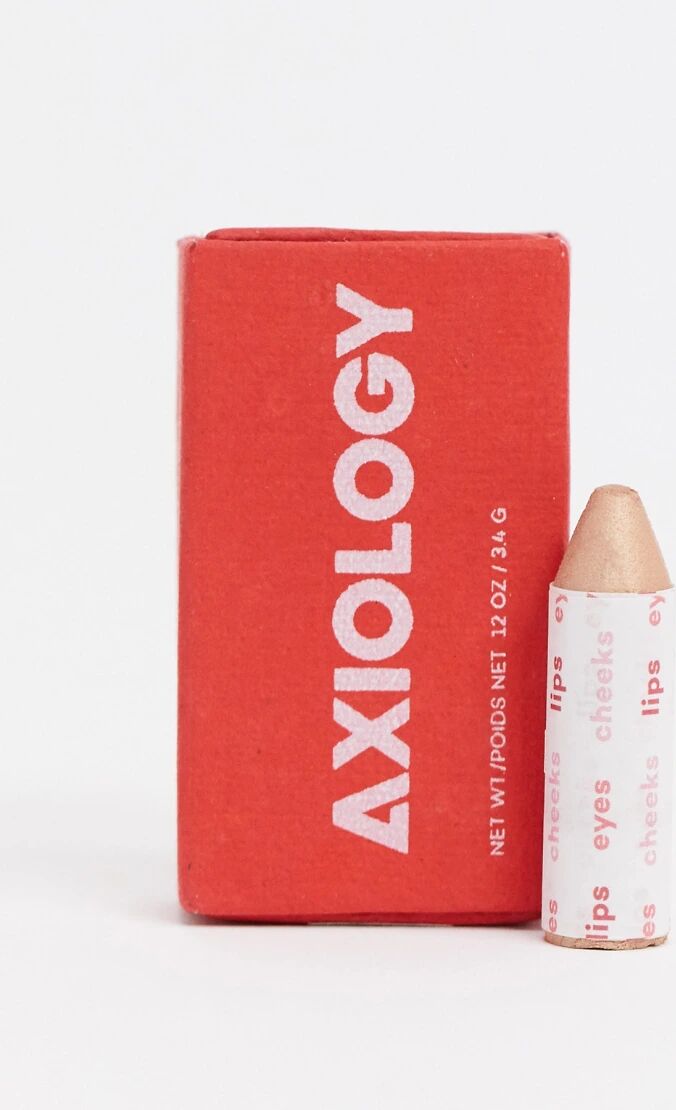 Axiology The Balmies Lip Cheek and Eye Balm Shimmer - Caramel-Pink  Pink