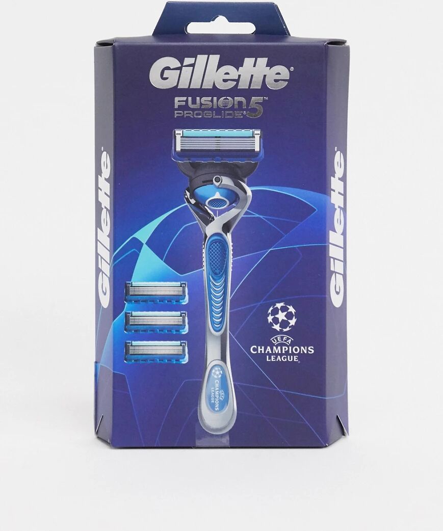 Gillette Fusion ProGlide Razor Starter Pack Handle +4 Blades-No colour  No colour