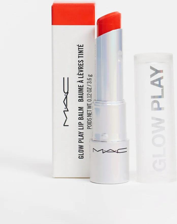 MAC Glow Play Lip Balm - Rouge Awakening-Red  Red