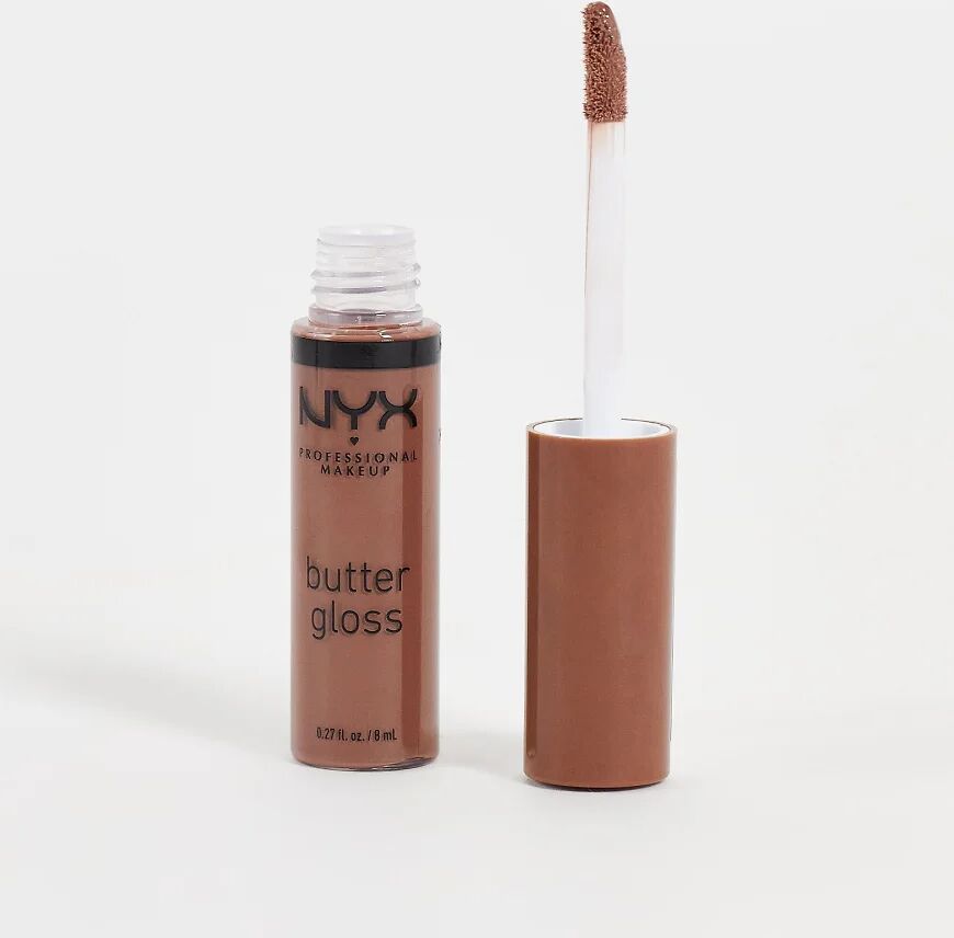 NYX Professional Makeup Butter Gloss Lip Gloss - Cinnamon Roll-Brown  Brown