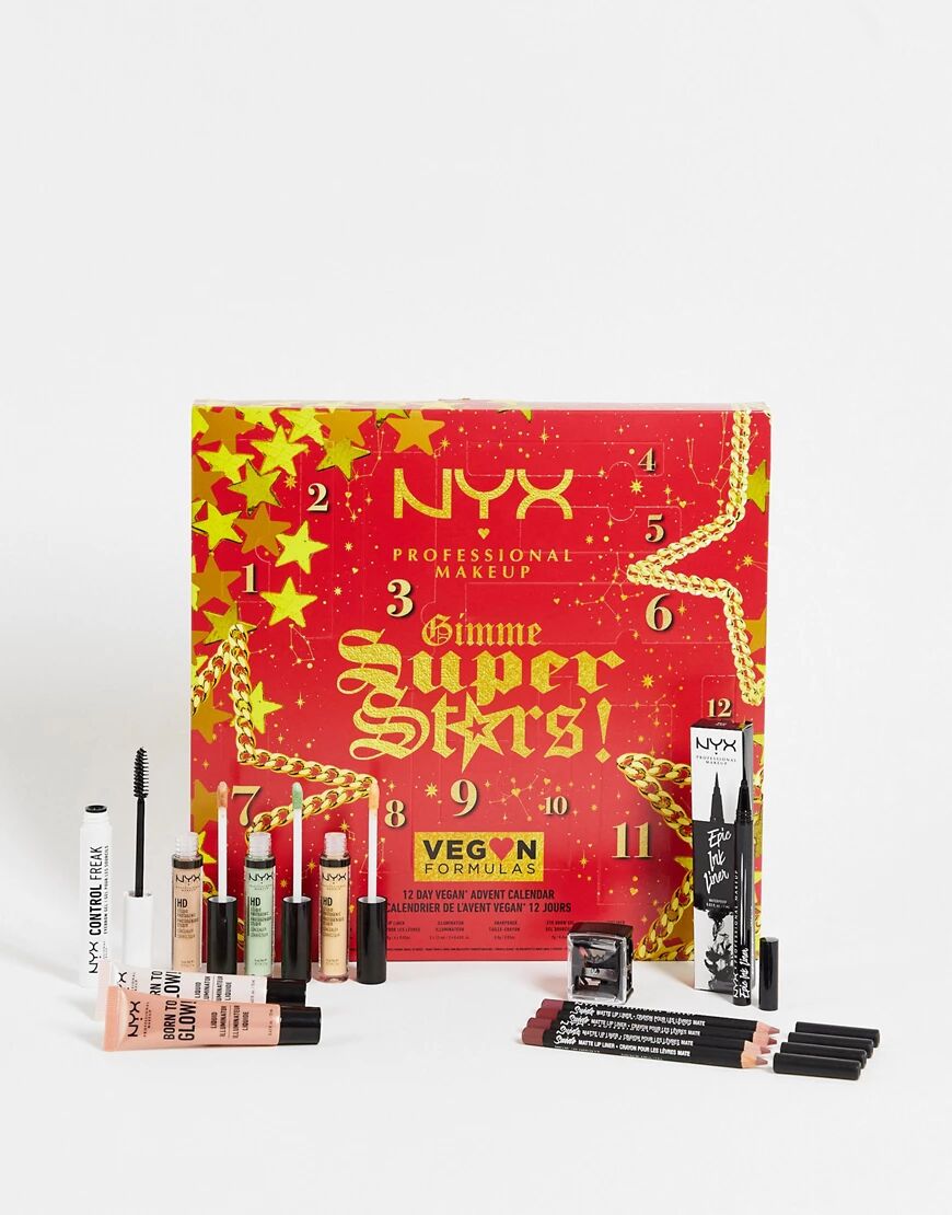 NYX Professional Makeup Gimme Super Stars! 12 Day Iconic Advent Calendar-Multi  Multi