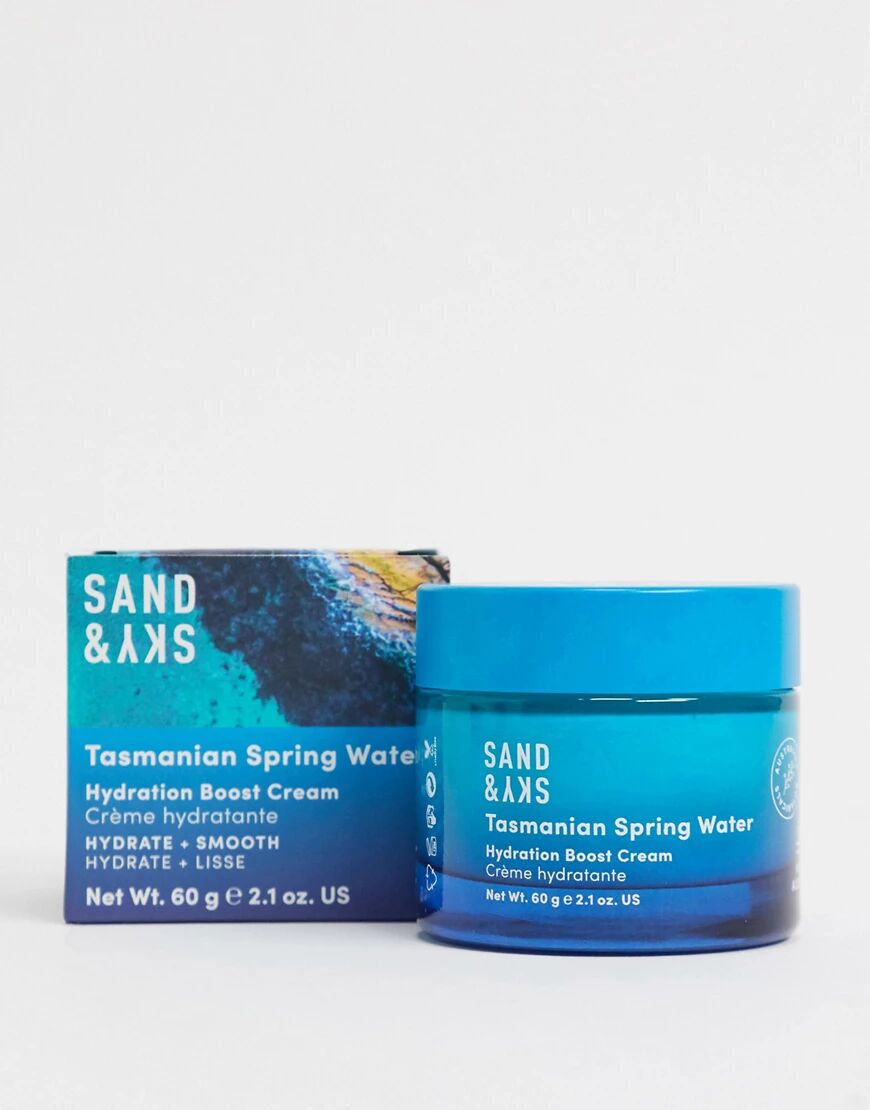 Sand & Sky Tasmanian Spring Water Hydration Boost Cream 60g-Clear  Clear