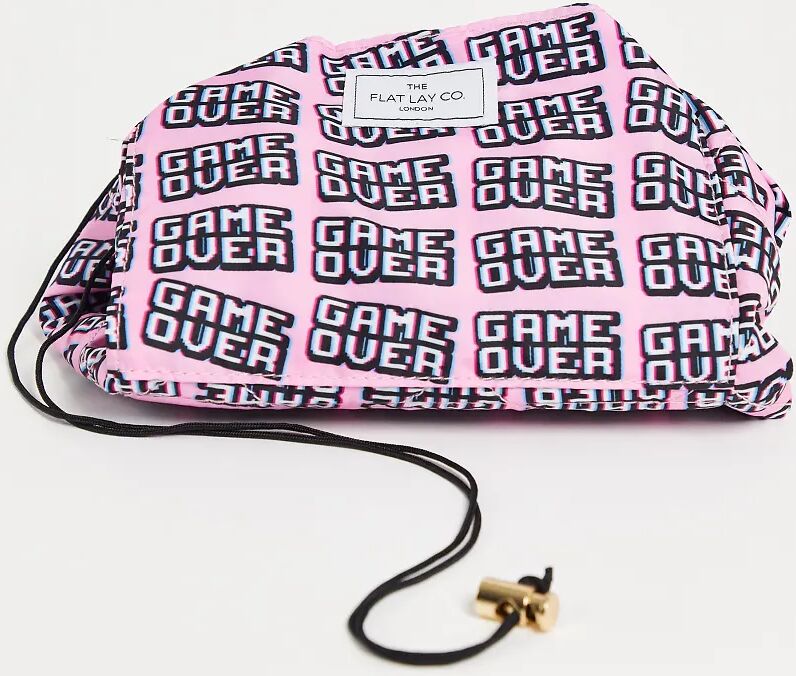 Flat Lay Company The Flat Lay Co. X ASOS Exclusive Drawstring Makeup Bag - Game Over-No colour  No colour