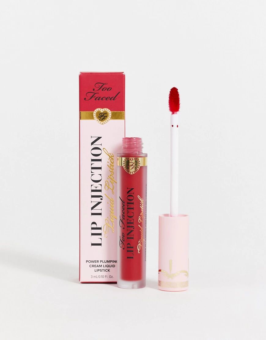 Too Faced Cosmetics Too Faced Lip Injection Demi-Matte Liquid Lipstick - Infatuated-Red  Red