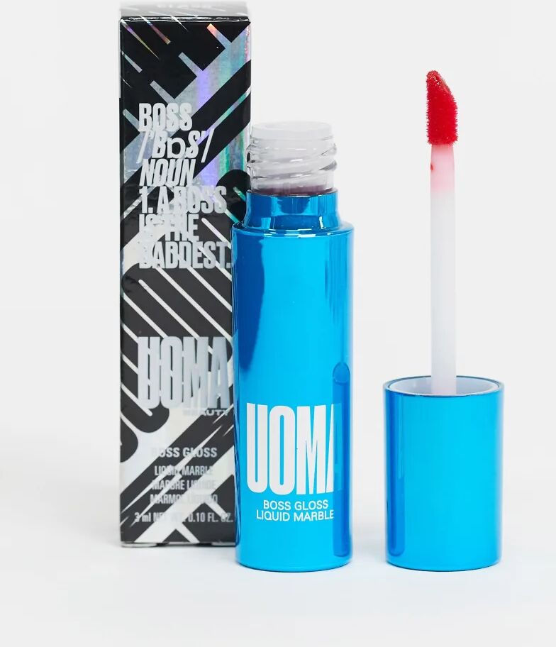 UOMA Beauty Boss Gloss Pure Colour Lip Gloss - Sass-Red  Red