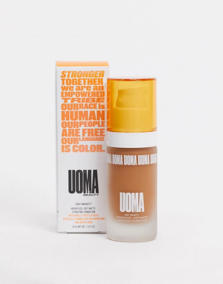 UOMA Beauty Say What?! Soft Matte Foundation Brown Sugar  Brown
