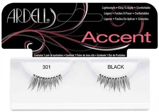 Ardell Accents False Lashes 301 Black 1 par Falske øyevipper