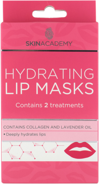 Skin Academy Hydrating Lip Masks 2 stk Leppepleie