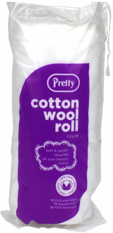 Pretty Cotton Wool Roll 100 g Bomull disker